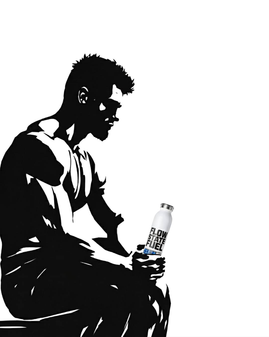 Gym gear collection featuring Flow State water bottle