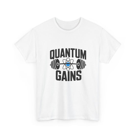 Motivational clothing Quantum Gains design for gym mindset